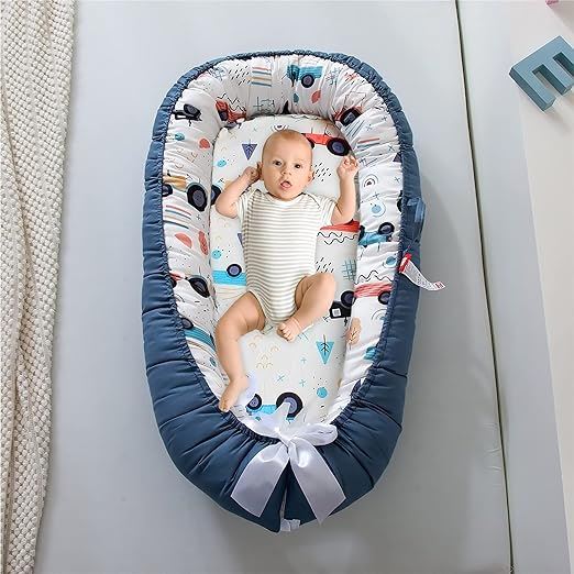 Berceau Bébé - NidPortableBébé™ - Voiture Bleue - Mon Bébé Dodo