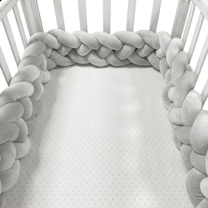 Tour de Lit Bebe - CozyKnot™ - Gris - Mon Bébé Dodo