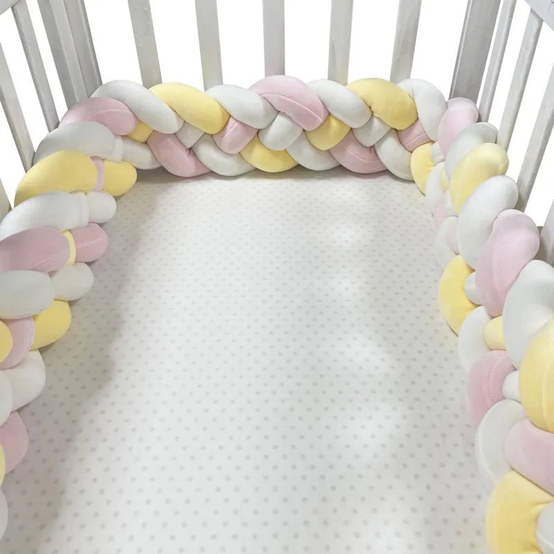 Tour de Lit Bebe - CozyKnot™ - Rose Jaune - Mon Bébé Dodo
