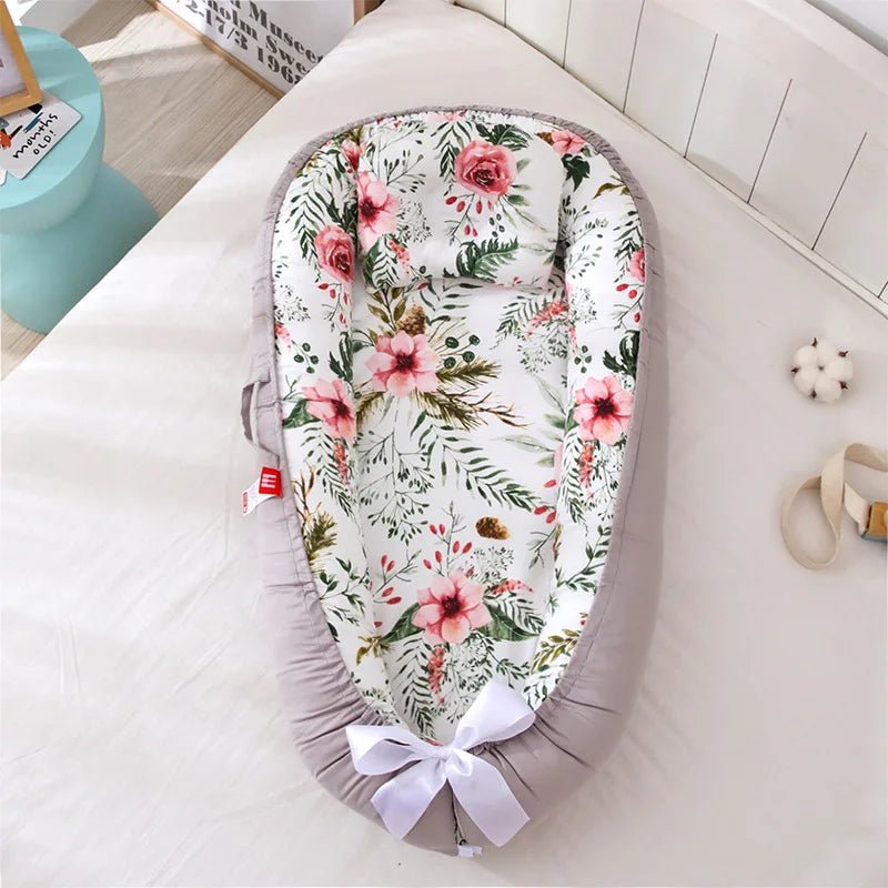 Berceau Bébé - NidPortableBébé™ - Fleurs - Mon Bébé Dodo