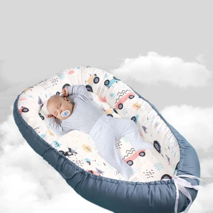 Berceau Bébé - NidPortableBébé™ - Voiture Bleue - Mon Bébé Dodo