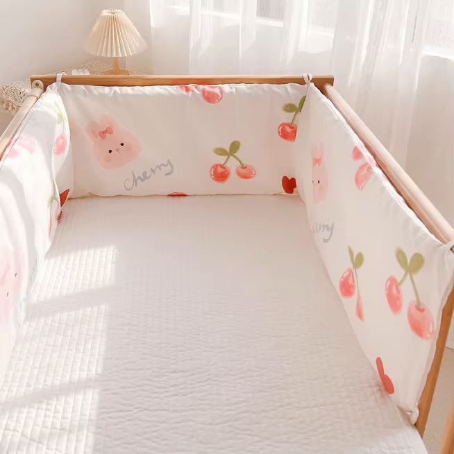 Linge de lit bebe - DouxSommeil™ - Cerises & Lapins - Mon Bébé Dodo