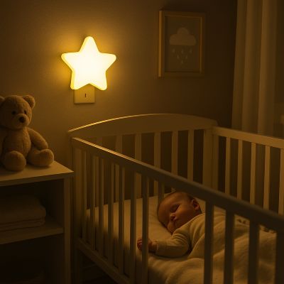 Veilleuse murale bébé - étoile - Mon Bébé Dodo